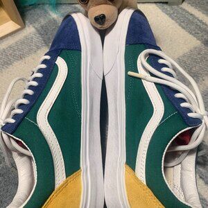Women's Size 9.0 VANS Old Skool Shoes Classic "Yacht Club" Suede & Canvas